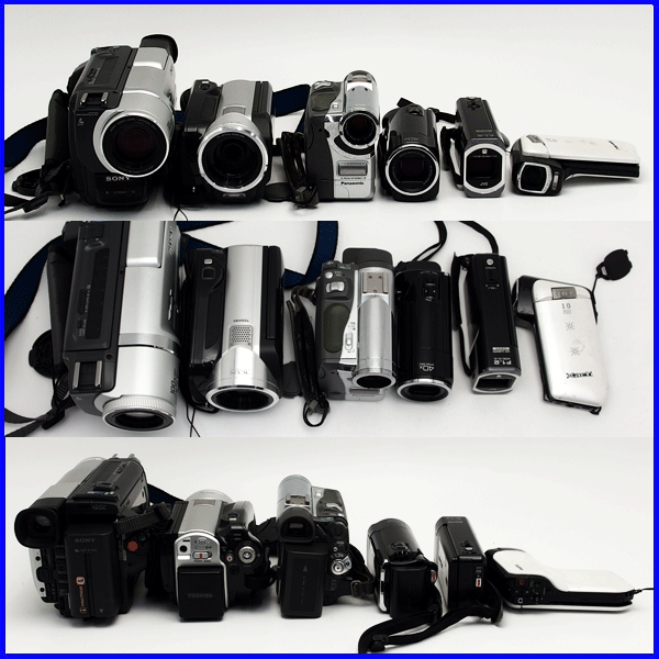 138)質屋 【同梱不可】ビデオカメラ/8ｍｍムービー まとめ 11点 SONY HDR-CX270V CX500V Canon iVIS HFR30 HFM41 動作品有 ジャンク 1円～の画像6