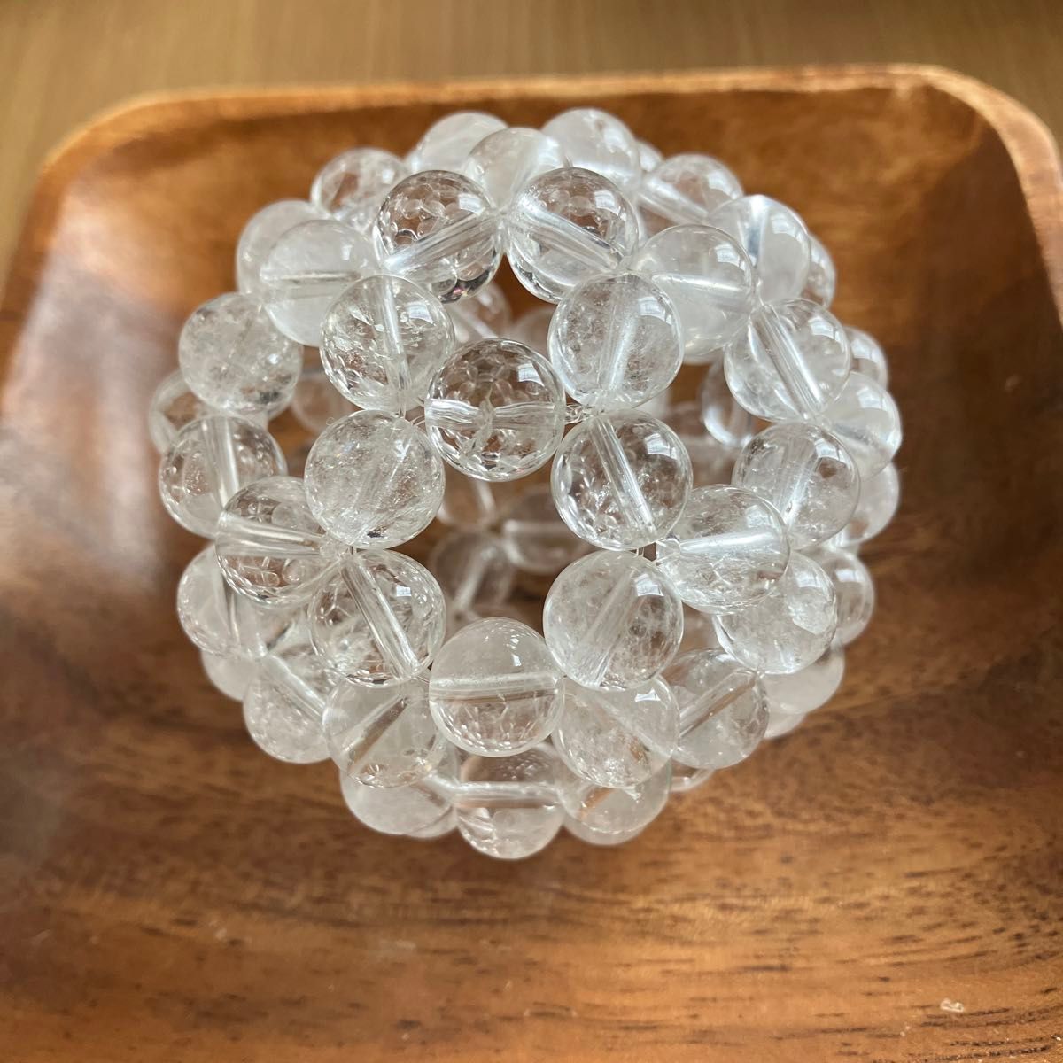 神聖幾何学 フラーレン ヒマラヤカンチェンジュンガ産水晶10ミリ玉使用