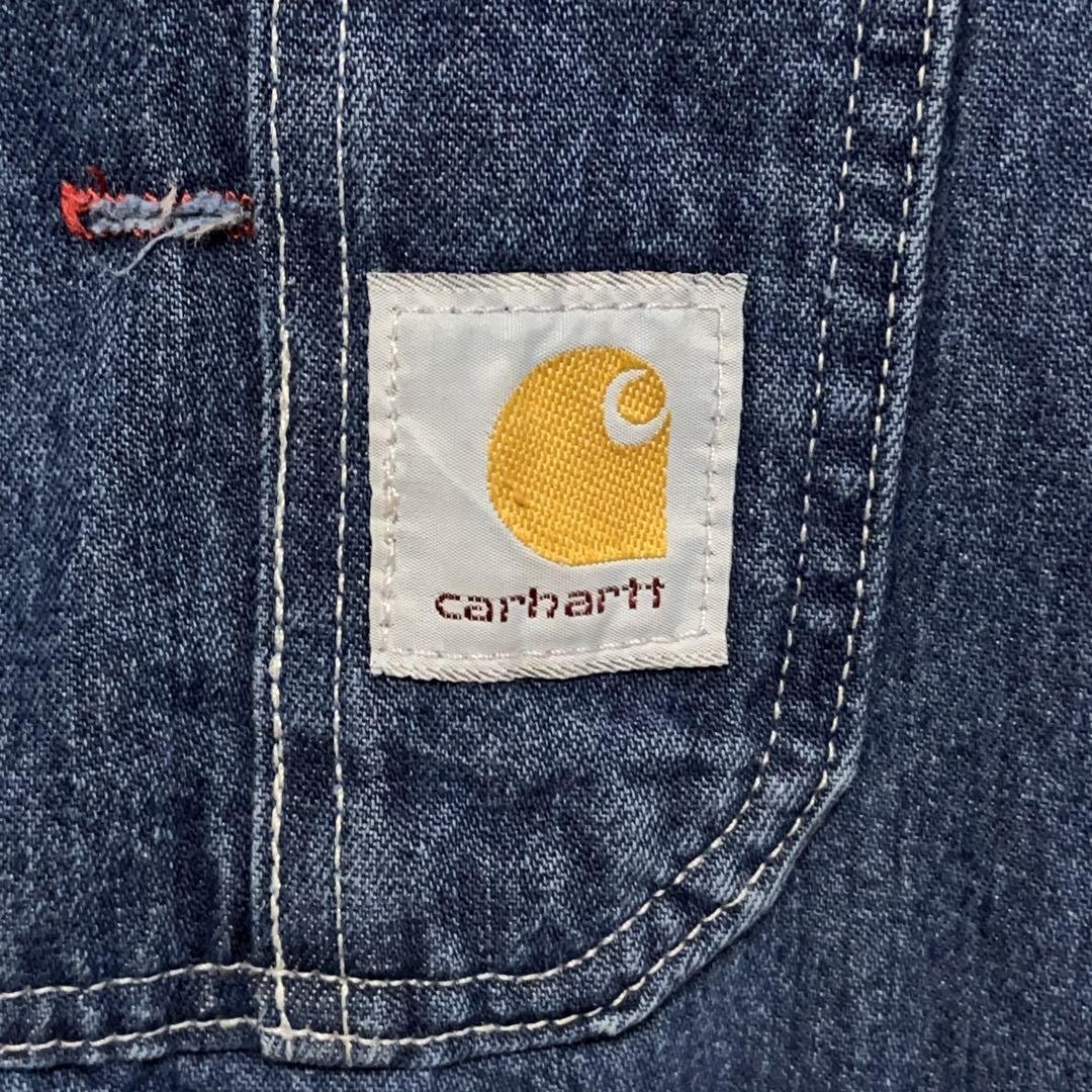 L41 Carhartt w40 America old clothes Mexico made dark blue jeans Denim overall men's 