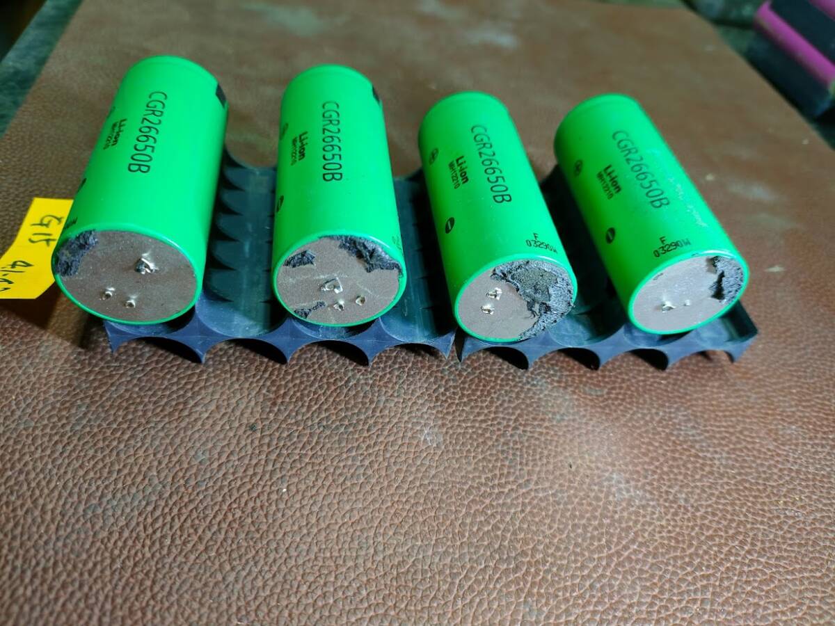 G15　NCR26650リチウムイオン　単電池 　4本セット　3.6-4.2V　珍しいサイズです！！！_画像2