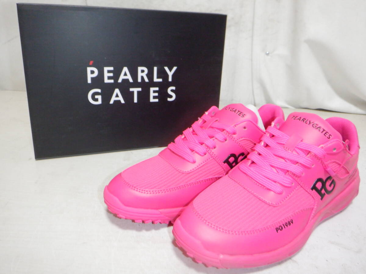 未使用★PEARLY GATES パーリーゲイツ ゴルフシューズ 23.5cm PINK③_画像1