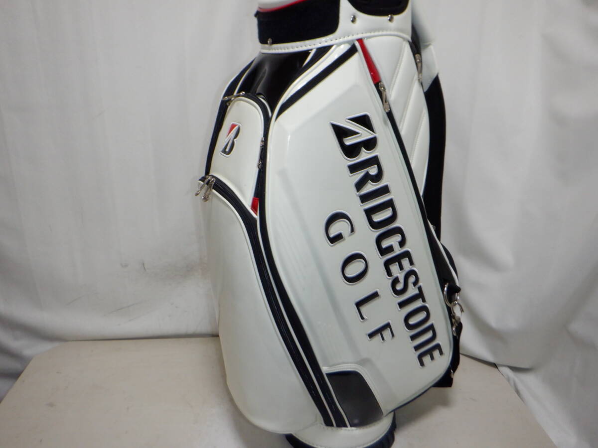 BRIDGESTONE GOLF ブリヂストン 9.5型３点式 エナメル★中古～良品★プロモデル(WH)_画像4