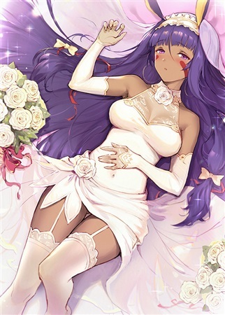 ヤフオク! - FGO ニトクリス B2タペストリー HAONI ウサギB...