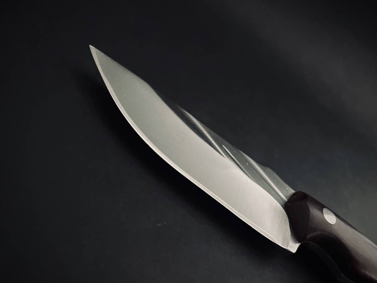 ナイフ　#101　シースナイフ　縦槌目　アウトドア　ブッシュクラフト_画像6
