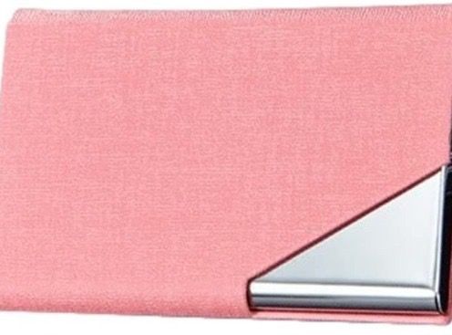 新 社会人  ワンタッチ ハードケース  カードケース  薄型　名刺入れ　ピンク