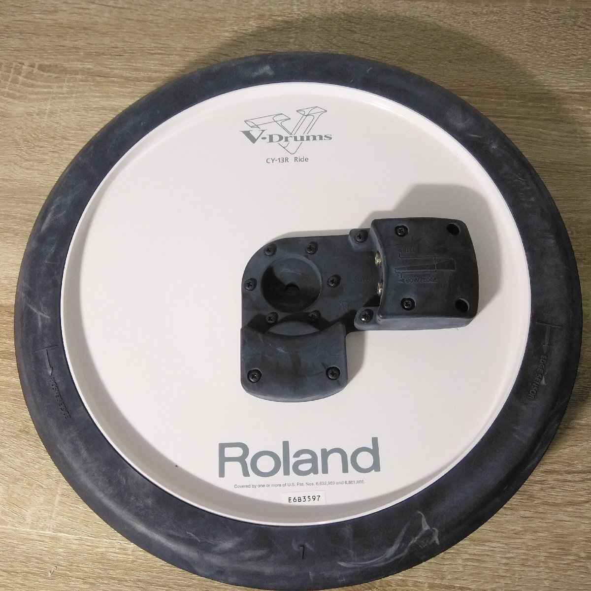 2564 【動作確認済】Roland ローランド 電子ドラム V-Drums CY-13R RIDE ライドシンバル パッド Ride Cymbal_画像2