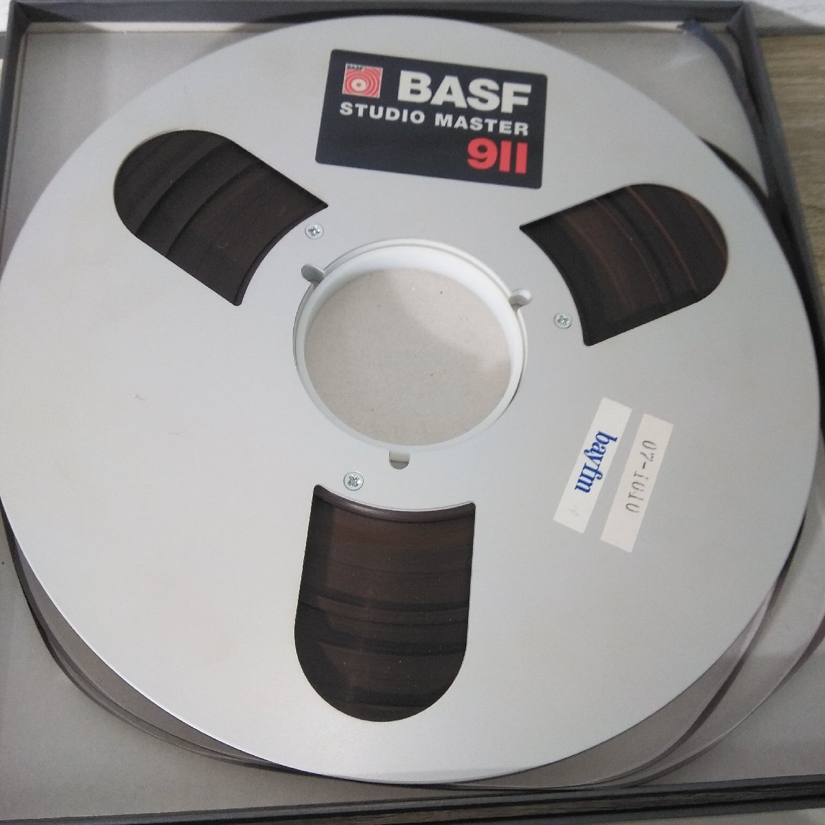2618 BASF オープンリールテープ STUDIO MASTER 911 2本セット 元箱付き メタルリール 使用済み 10号 その④_画像3