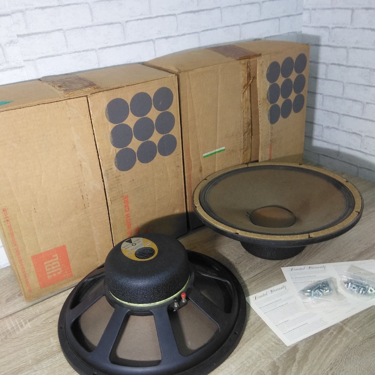 2785 【動作確認済】JBL ウーファーユニット アルニコ ペア 130A 8Ω オーディオ機器 音響機材 スピーカー