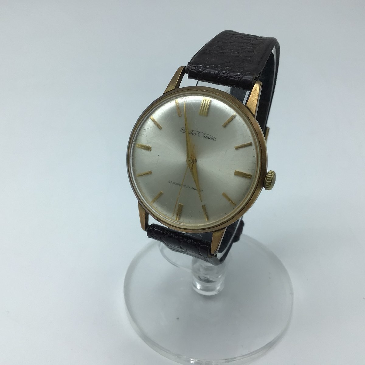 2781 【1960年代】SEIKO CROWN セイコー クラウン 15002E 21石 GOLD FILLED 金張り 紳士用 手巻き時計 可動品の画像1