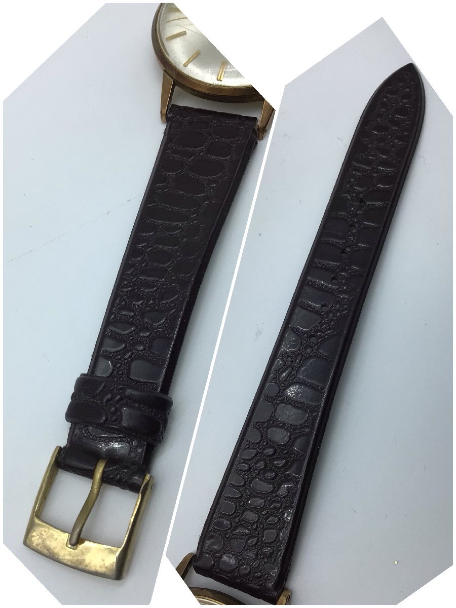 2781 【1960年代】SEIKO CROWN セイコー クラウン 15002E 21石 GOLD FILLED 金張り 紳士用 手巻き時計 可動品の画像8