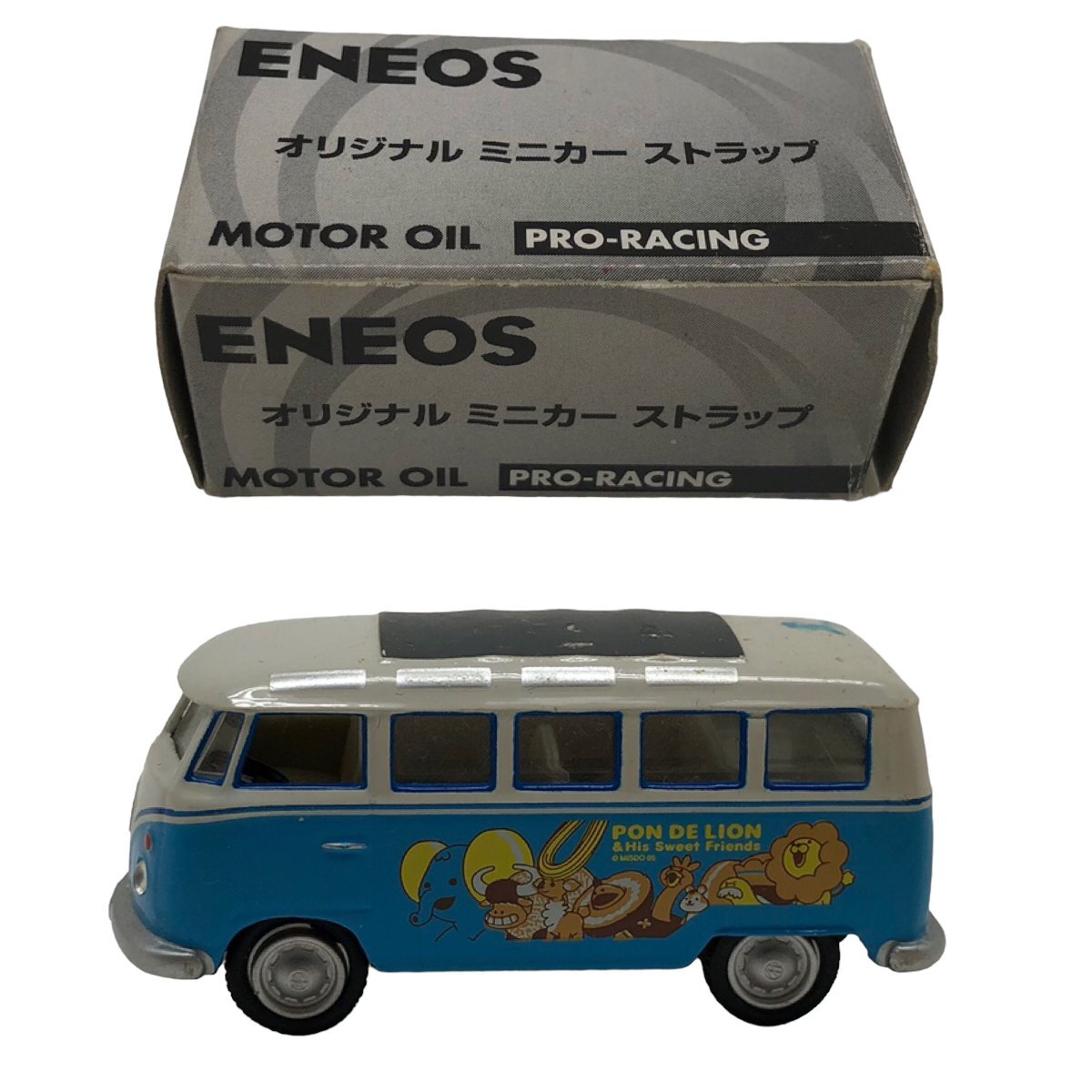 1円～ VW SAMBA VAN 1/72 ミスタードーナツ ロゴ PON DE LION・ENEOS オリジナル ミニカー MOTOR OIL PRO-RACING コレクションの画像1