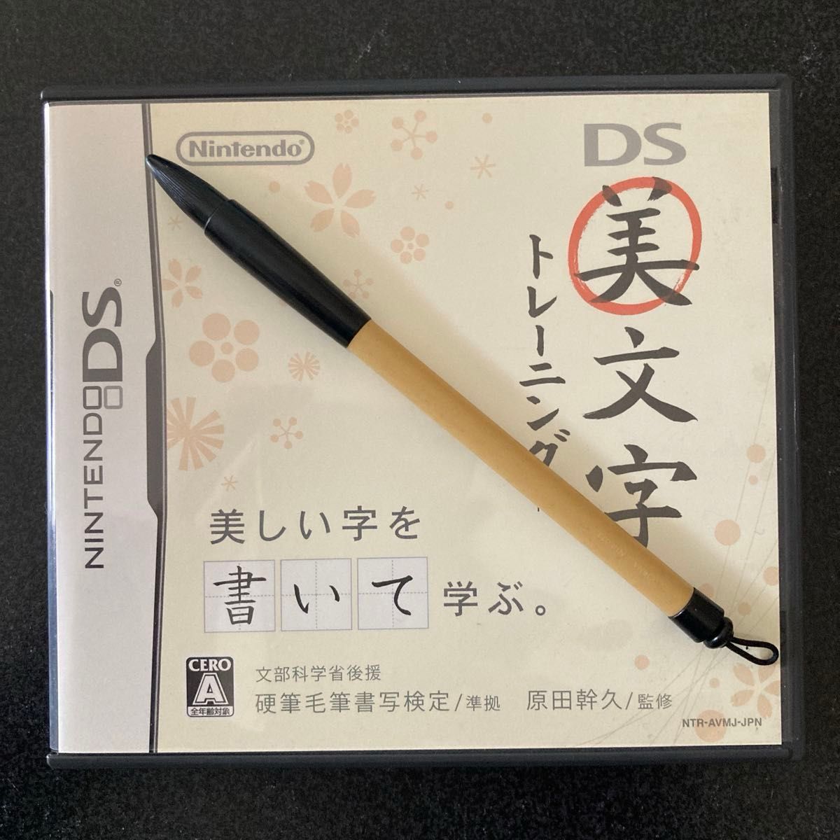 任天堂DS 美文字トレーニング　筆型タッチペン付き