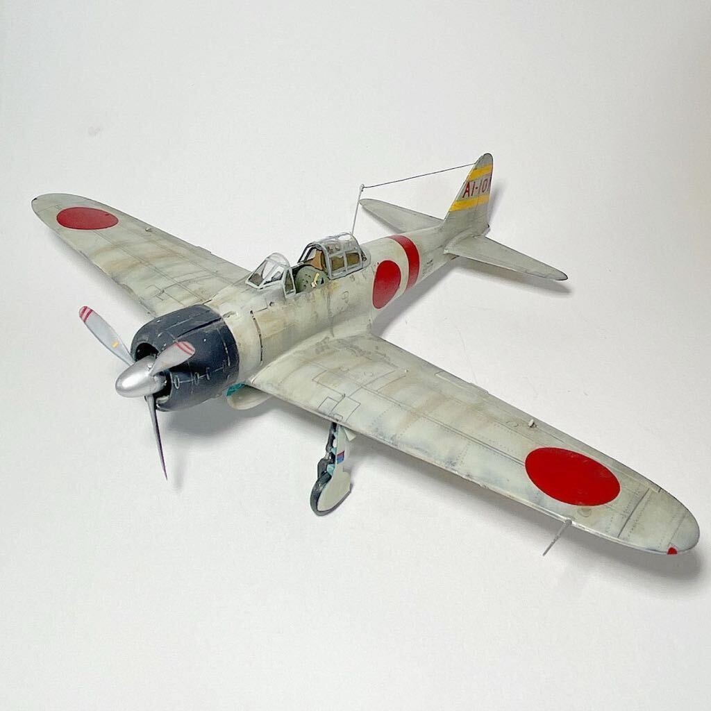  Tamiya 1/48 0 war 21 type final product Japan navy 0 type . on fighter (aircraft) Hawaii .. hour red castle fighter (aircraft) . plastic model 