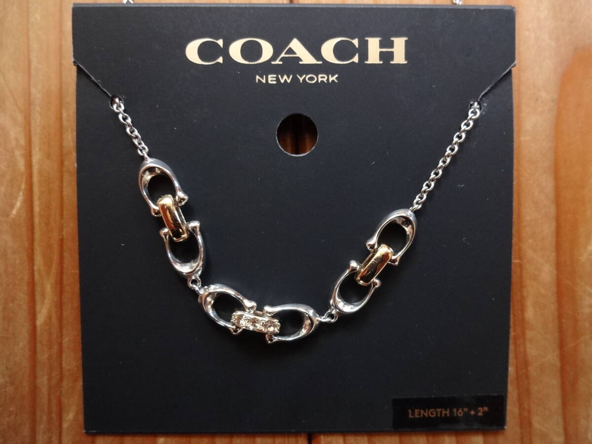 ☆COACHコーチ・ネックレス＆ピアス・セット新品の画像5