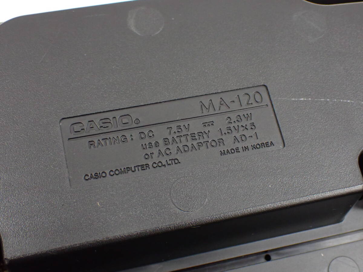 UH1556《1円》《動作確認済》CASIO カシオ 電子キーボード TONE BANK MA-120の画像6