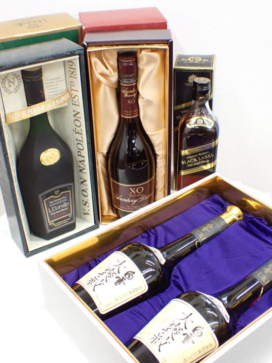 UH1564{1 jpy }{ not yet . plug } whisky brandy japan sake together 5 point / X.O / V.S.O.N / Scotch /