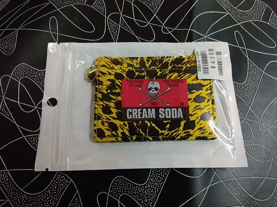 新品CREAMSODAヒョウ柄黄色クリームソーダカードケース検索ロカビリーブラックキャッツピンクドラゴンストレイキャッツ _画像4