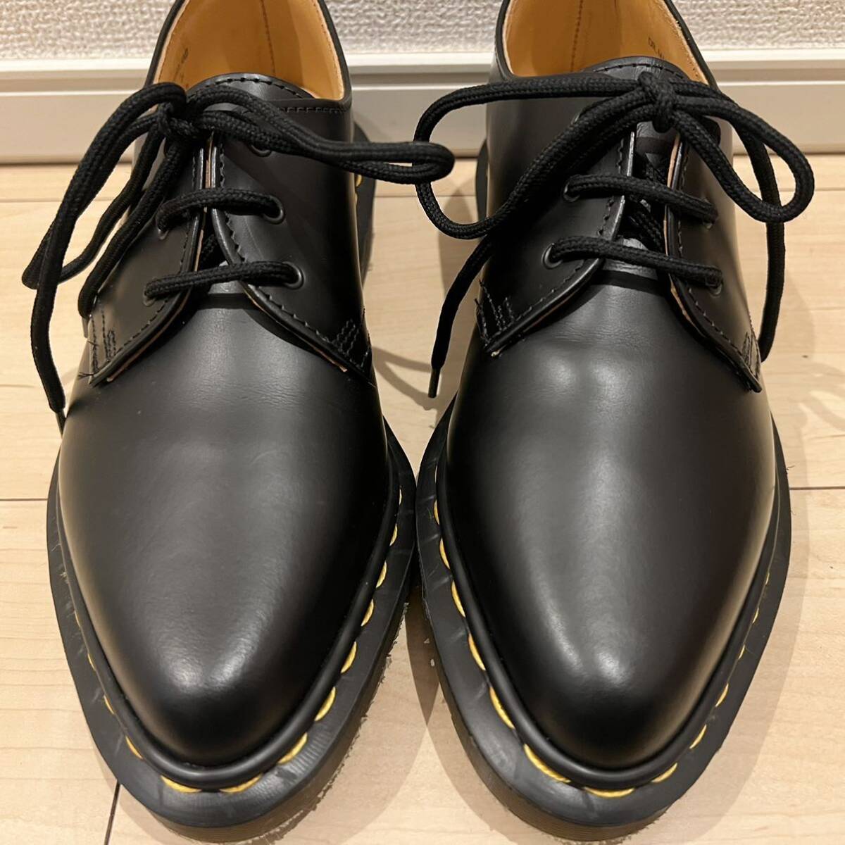 【イングランド製極美品】Dr.Martens ドクターマーチン 3ホール ブラック 黒 未使用に近い 革靴 希少 1A18/MX SM07C AW06 SM067252_画像2