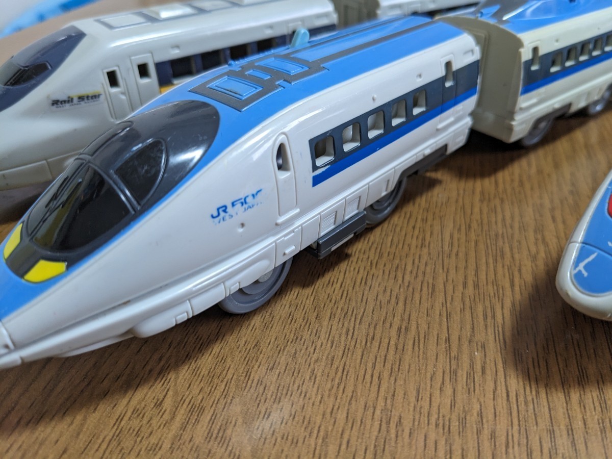 USED プラレール TOMY 700系 ひかりレールスター 500系 JR西日本 山陽新幹線　簡易動作確認済み JR500 WEST JAPAN_画像3