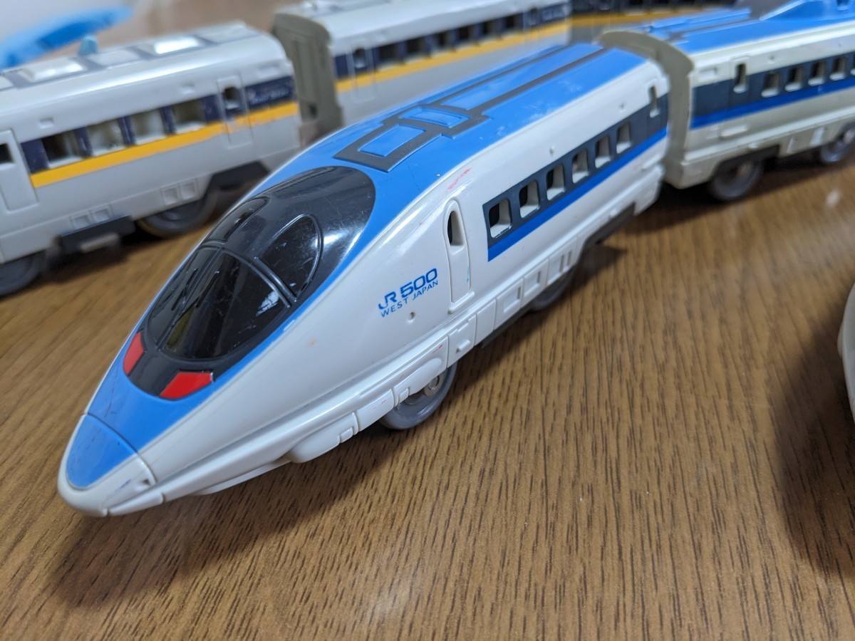 USED プラレール TOMY 700系 ひかりレールスター 500系 JR西日本 山陽新幹線　簡易動作確認済み JR500 WEST JAPAN_画像6