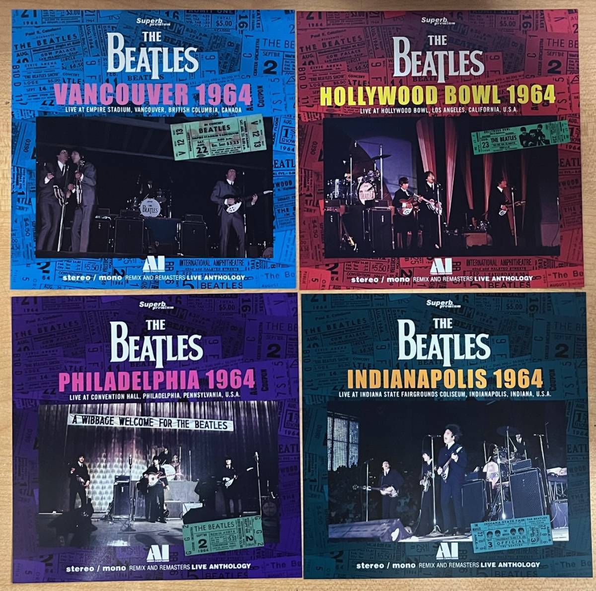 THE BEATLES / LIVE ANTHOLOGY 1964　4タイトルセット　4CD　プレス盤 ビートルズ_画像1