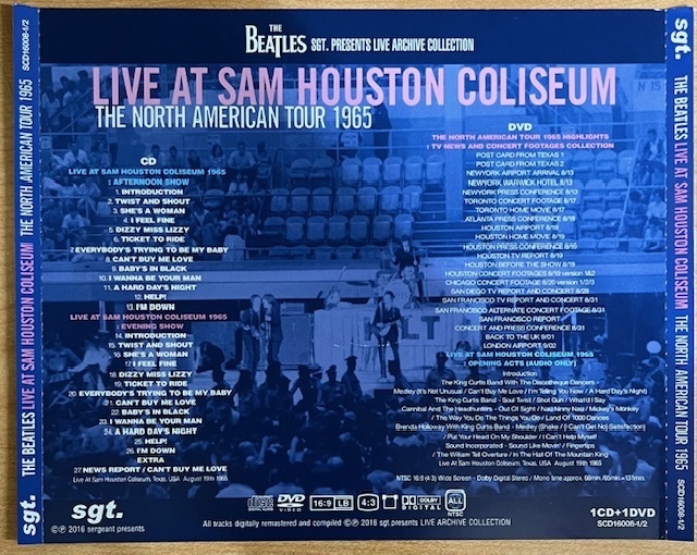 [4CD+4DVD] THE BEATLES / In Concert at Whiskey Flat, In The United States, On Tour in Canada Sam Houston Coliseum 1965_画像5