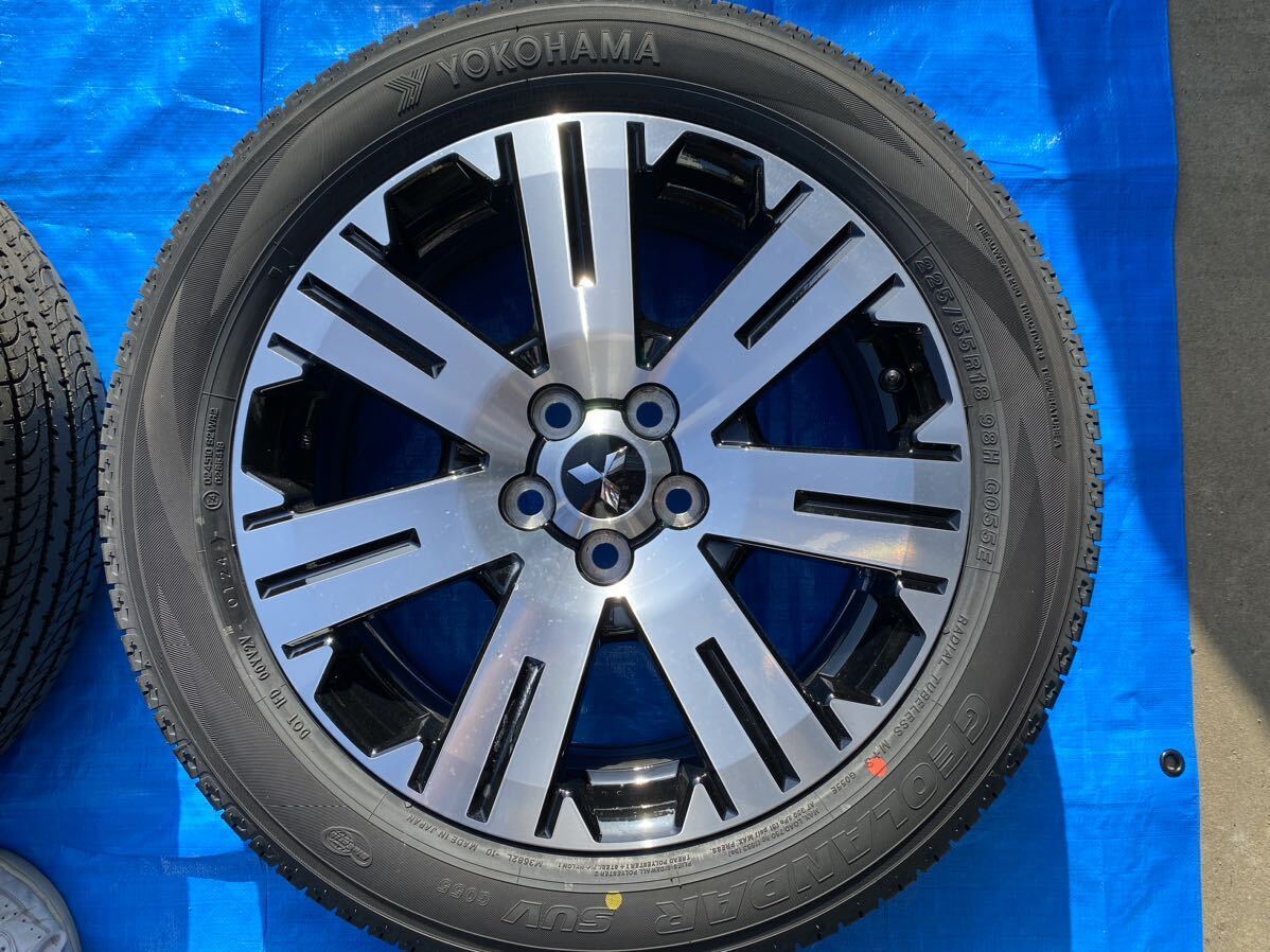 デリカD5　新車外し純正ホイール　ヨコハマタイヤ　ジオランダーSUV　225/55R18_画像5