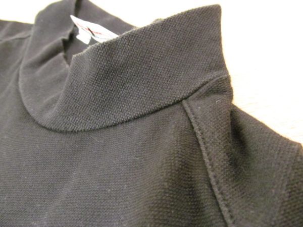 (56847)Munsingwear マンシングウェア ハイネック シャツ 半袖 ブラック M USED_画像7