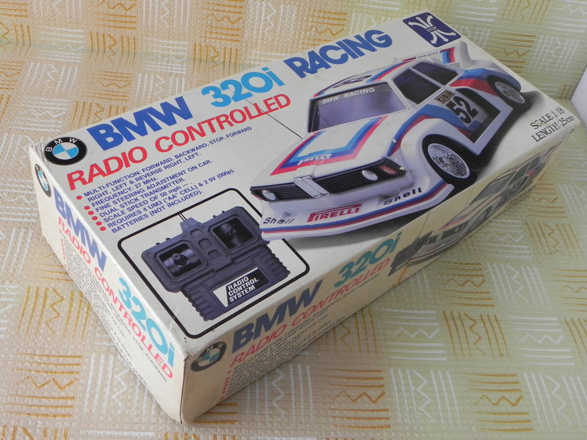 RADCON RADIO CONTROLLED 1/18 BMW 320i RACING ホンコン製 ほぼ未使用? 長期保管品 中古 ジャンク_画像1