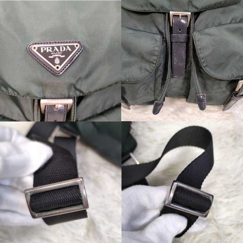 PRADA プラダ ナイロン リュックサック バックパック 三角ロゴ PRADA プラダ ナイロン リュックサック バックパック 三角ロゴ
