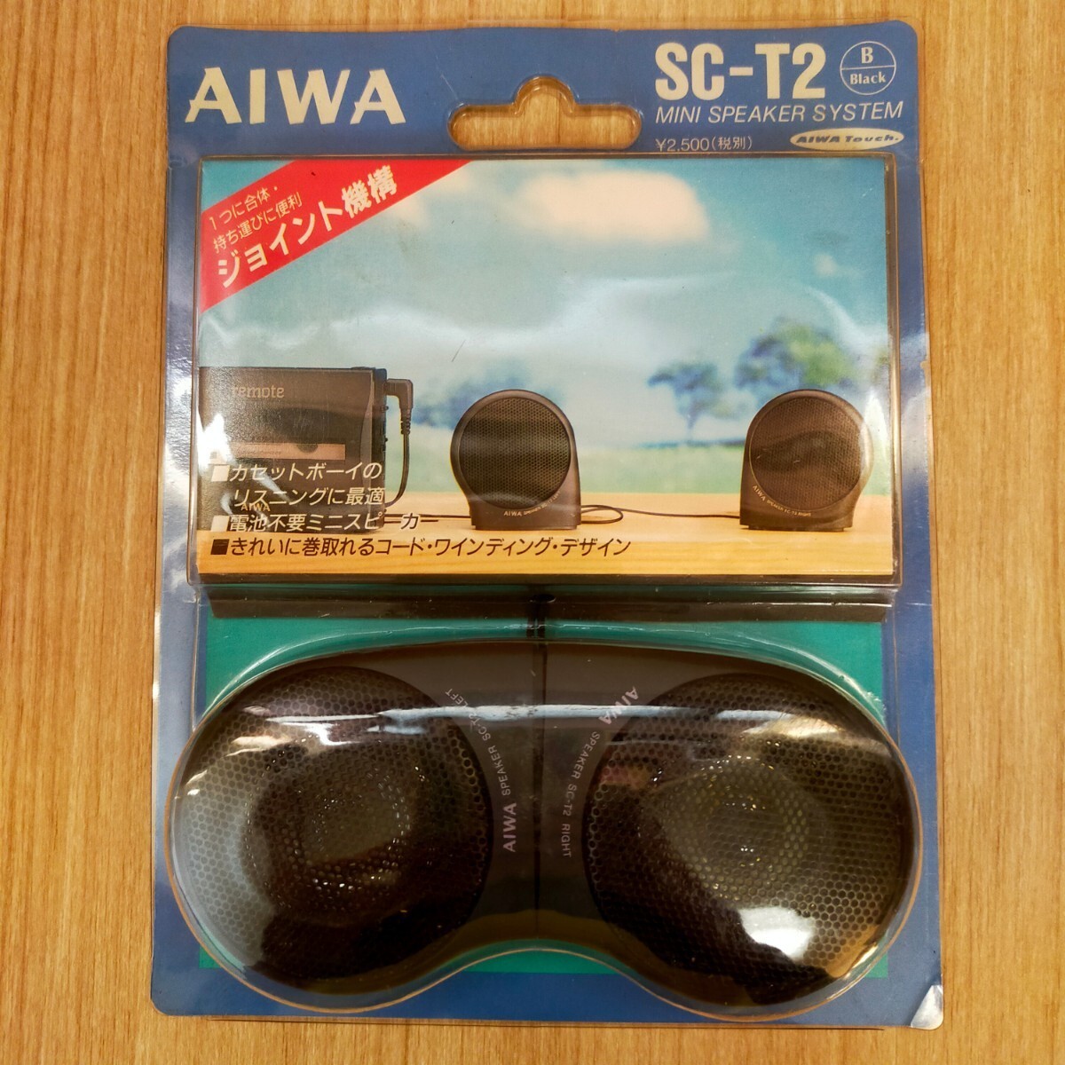 AIWA アイワ SC-T2 ミニスピーカー 携帯スピーカー コンパクトスピーカー 当時物 _画像1