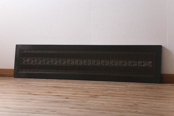 新作入荷!!】 R-042023 アンティーク建具 片面ガラス 繊細な組子と太い
