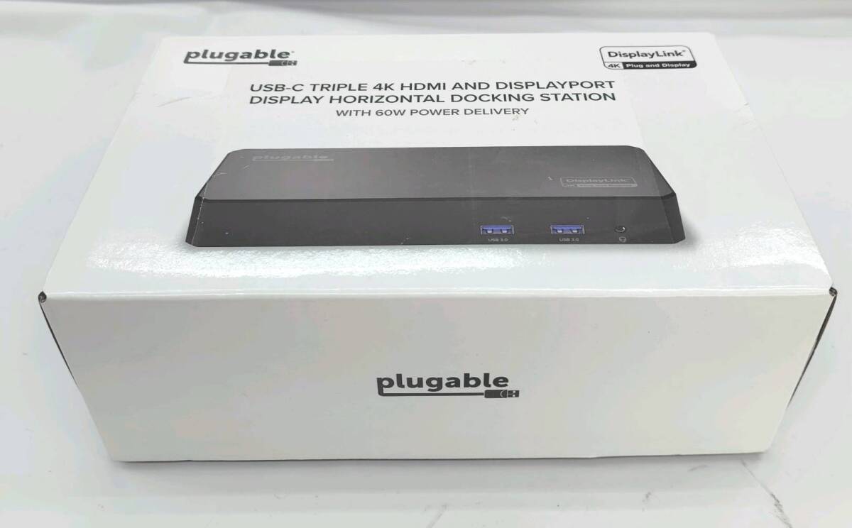 ★【在庫処分価格】Plugable 12-in-1 トリプル 4K ディスプレイ USB-C ドッキングステーション UD-6950PDZ☆T03-590a_画像6