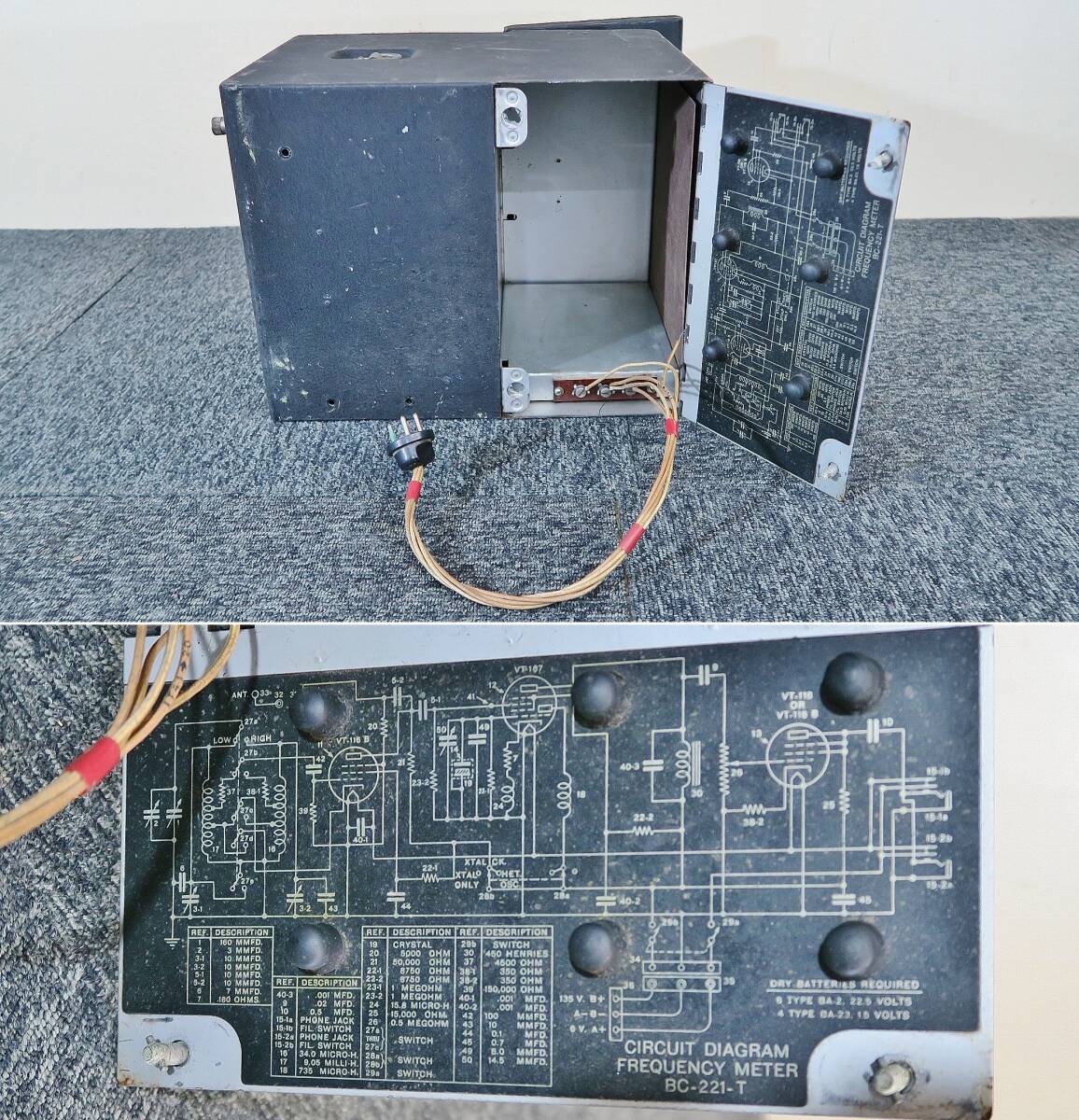 ZENITH/ゼニス BC-221-T フリークエンシーメーター(117 米軍/U.S.ARMY/アマチュア無線の画像9
