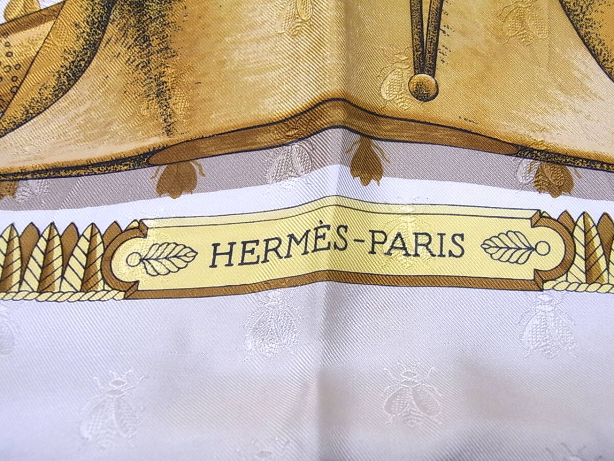 HERMES/エルメス　スカーフ　シルク１００％　美品/箱付 _画像8