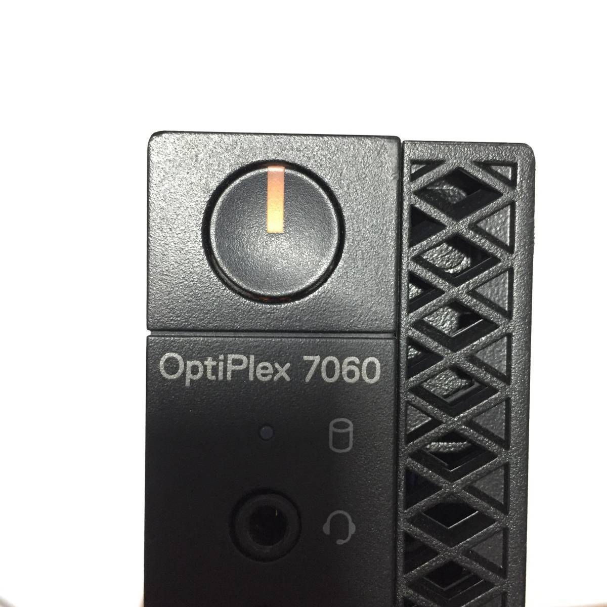 K6032266 DELL OptiPlex 7060 Micro 1点【通電ok、本体のみ、AC欠品】_画像6