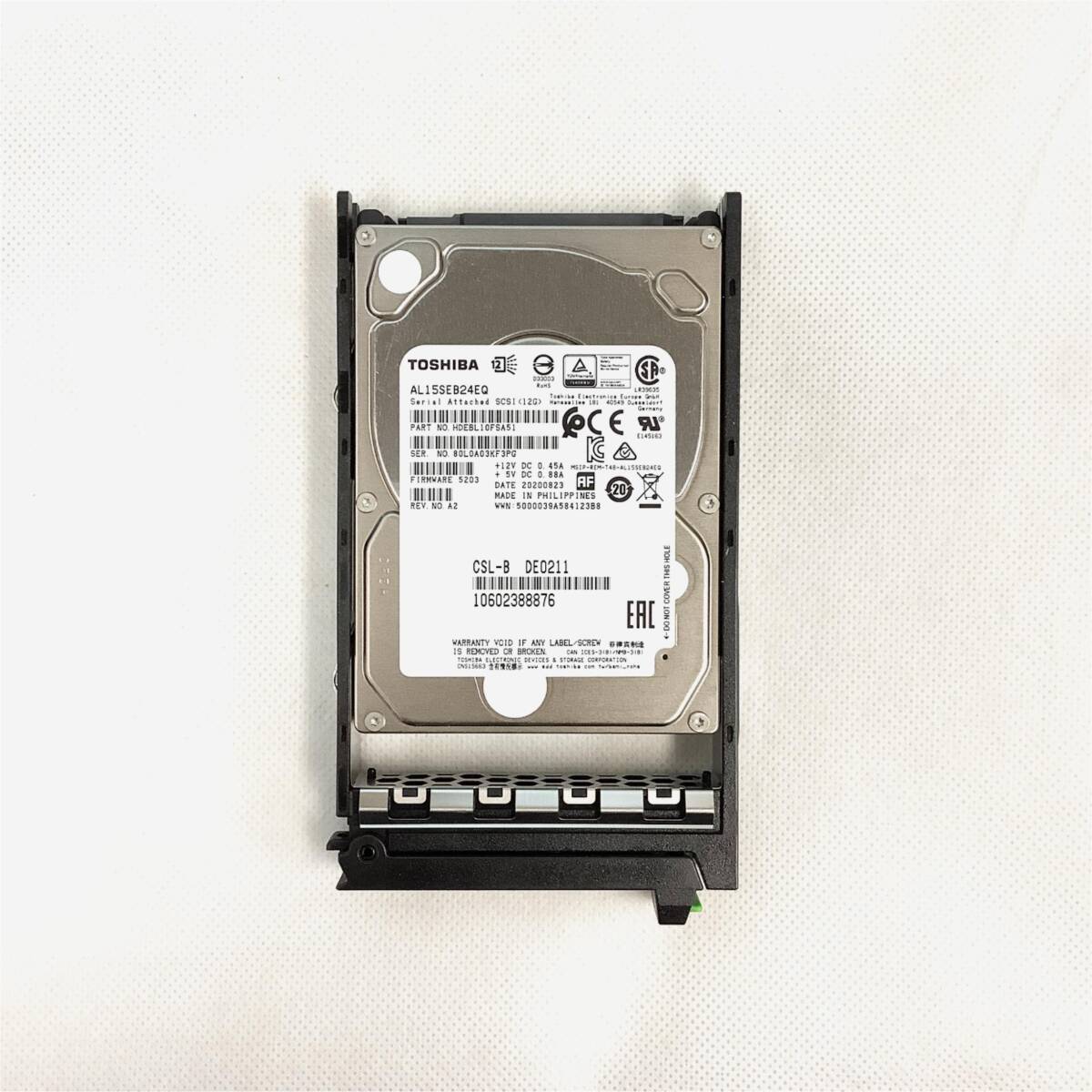 K6032568 TOSHIBA 2.4TB SAS 10K 2.5インチ HDD 1点【中古動作品】_見本