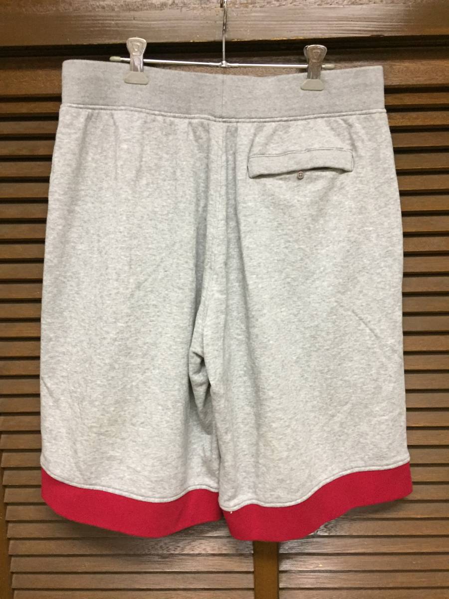 NIKE Air Jordan FLEECE Shorts gray / red XL USED Jordan 