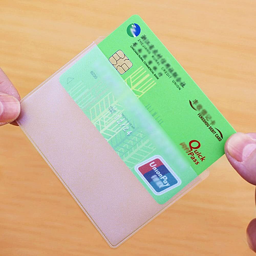 【特価商品】マットな質感 薄型 防水 ビニール (12枚) IDカードケース 防水 クレジットカードホルダー 免許証に対応 カード_画像2