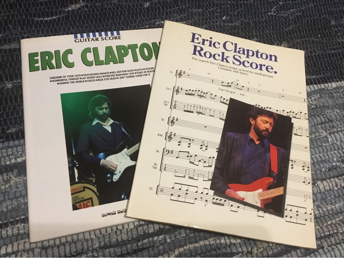 エリック・クラプトン Eric Clapton 輸入楽譜 2冊 ギタースコア バンドスコア