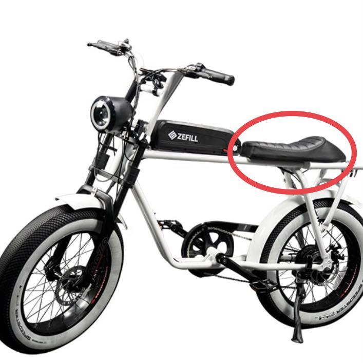 ZEFILL FLOW BIKE用 eバイク カフェレーサーシート（ブラック）電動自転車サドルシート カスタムシート eバイク 電動バイクシート_画像3