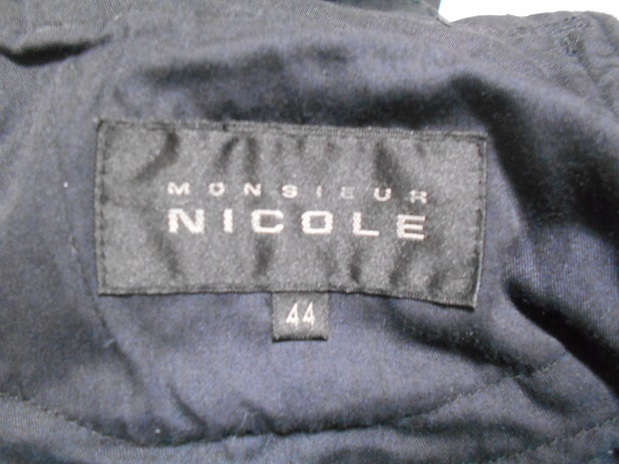 MONSIEUR NICOLE ニコル 0262-5122 ブラック カーゴパンツ 黒 ストレッチ 8ポケット 44の画像3