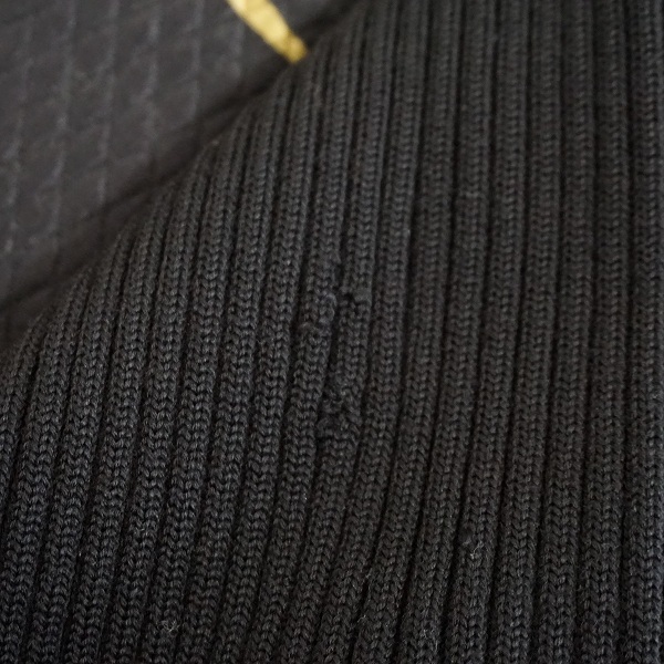 #apc レオナール LEONARD ジャケット 13AR 黒 ベージュ シルク混 キルティング リブ 花柄 ベルト付き 大きいサイズ レディース [657731]_画像6