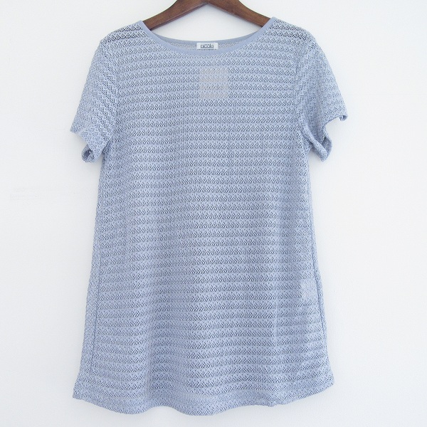 #anc Nicole nicole ensemble shirt * blouse cut and sewn knitted made in Japan tag attaching beautiful goods lady's [810885]