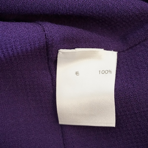 #anc レリアン Leilian ジャケット 13+ 紫 イタリア製 薄手 無地 大きいサイズ レディース [867223]_画像4