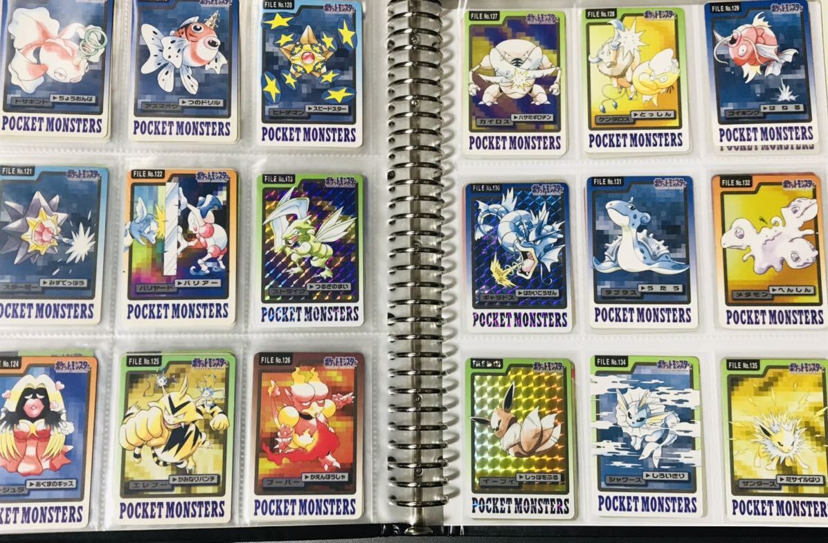 ポケモン カードダス 青版 全151種類 フルコンプ No.1〜151 Pokemon complete set Charizard card リザードン 1997年 バンプレスト ②_画像7