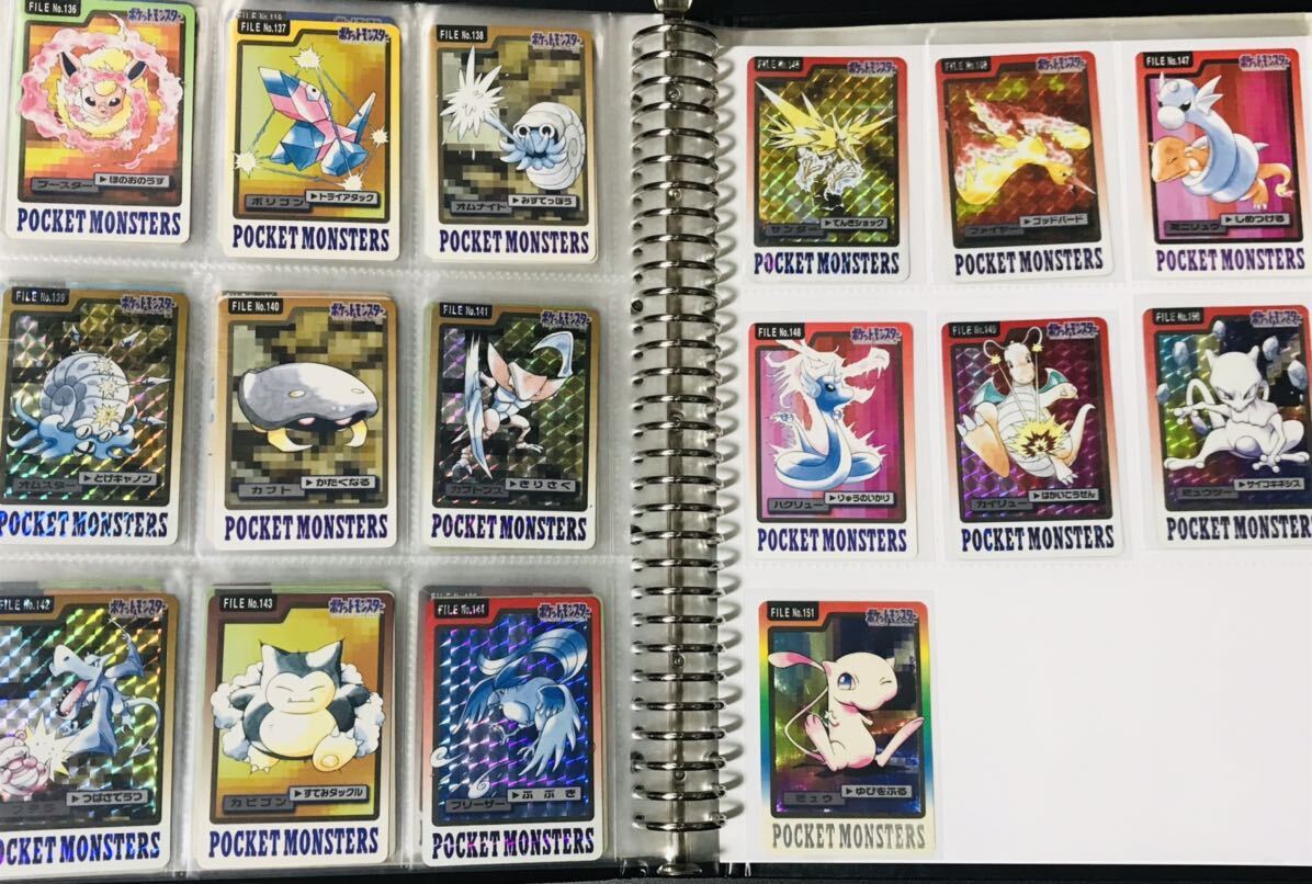 ポケモン カードダス 青版 全151種類 フルコンプ No.1〜151 Pokemon complete set Charizard card リザードン 1997年 バンプレスト ②_画像8