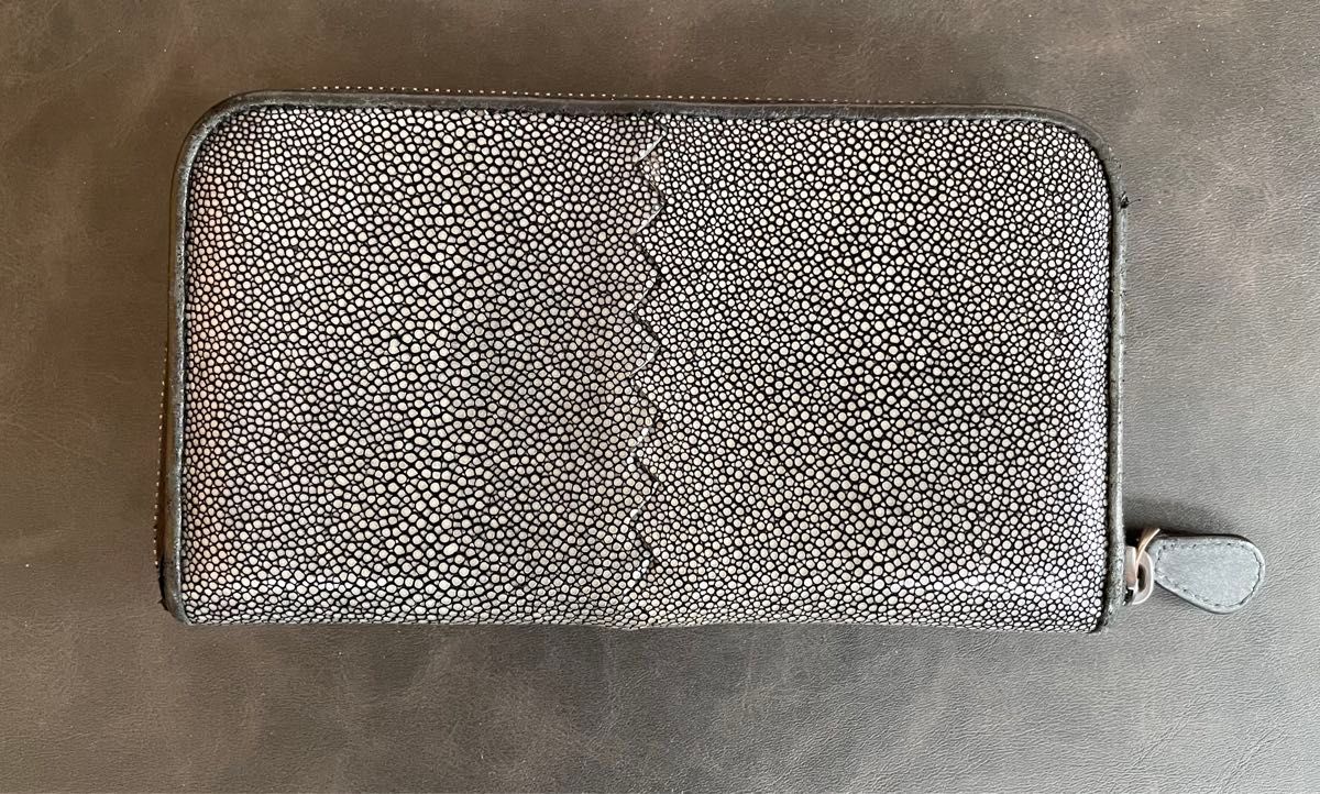 ボッテガヴェネタ 長財布 希少スティングレイ エイ革/ガルーシャ ボッテガヴェネタ 長財布 希少スティングレイ エイ革/ガルーシャ