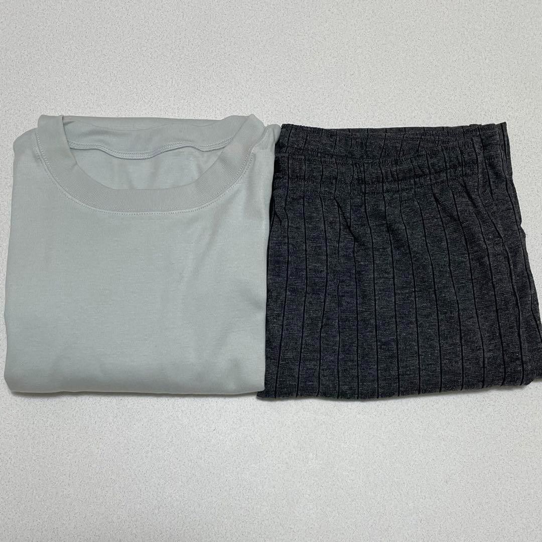 ワークマン ビッグシルエットTシャツ パンツ work off wear LL グレー