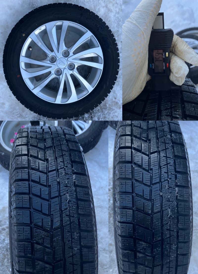 ヨコハマ　ＩＧ６０　スタッドレス　１６５／６５Ｒ１５　２２年　ＬＡ９００Ｓ　タフト　アルミホイール　１５×4.5Ｊ　＋４５　_画像4